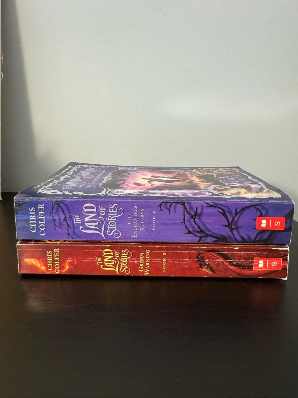 Colfer Land of Stories Books 2 & 3 Enchantress Returns, Grimm Warning paperback